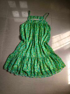 Green Floral Dress