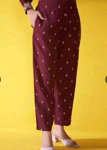 ANOUK - Maroon Embroidered Jacket Set