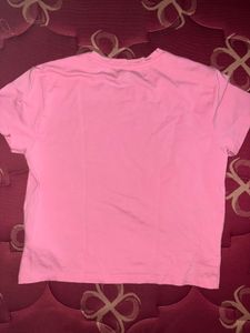Pink "Passenger Princess" Crop T-Shirt