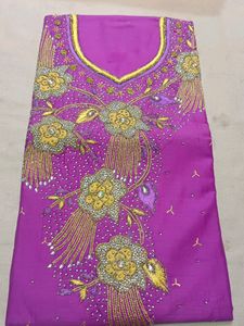 Hand Work Suit Contrast Yellow Bottom