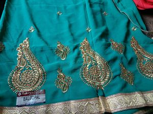 Elegant Green Saree