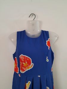 Blue Printed Dress (Women's)