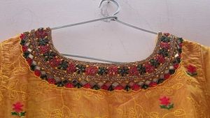 New Unused Yellow Embroidered Lehenga