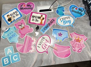 Baby Shower Photo Booth Props Set