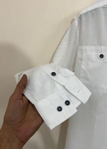 Men's White Casual Shirt