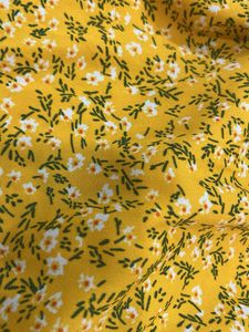 Yellow Floral Mini Dress