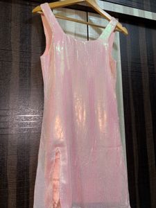 Sparkly Pink Mini Dress