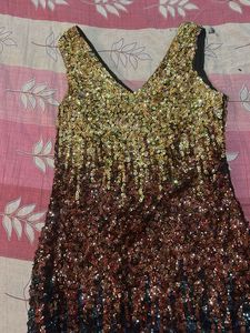 Sparkling Sequined Ombre Dress