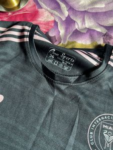 Stylish Grey & Pink Sports Top