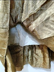 Golden Polyester Skirt
