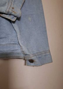 Trendy Denim jacket with pearls Y2K