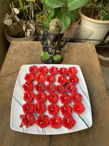 4 Hibiscus Flower Scented Candles