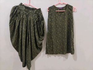 Libas Women Kurta Dhoti Pant And Ethnic Jacket