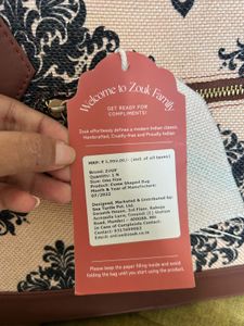 Zouk Brand new Patterned Handbag