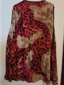 Chic Animal Print Flowy Tunic