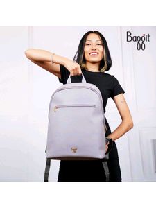 Baggit L Greedy purple solid laptop backpack