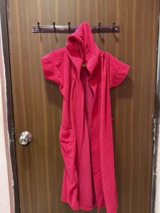 Cozy Pink Hooded Robe