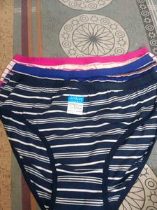 3 Cotton Striped Panties