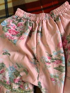 Floral Printed Peach sharara set