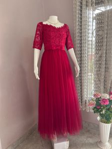 RED LACE GOWN