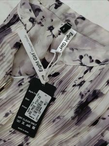 Elegant Floral Print Blouse with Embellishments
