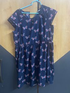 Beautiful Dress With Butterfly Prints