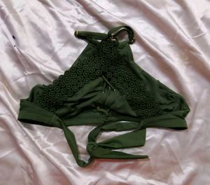 Floral Embroidered Bikini Top