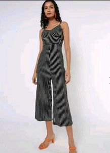 Striped Wide-Leg Jumpsuit