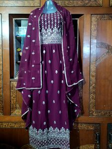 Nayra Cut Party Wear Embroidered Designer Dress