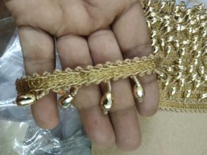Golden Lace with Sequins
