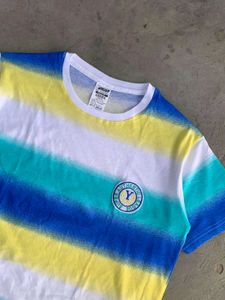 Original Slant Retro Striped Graphic Tee