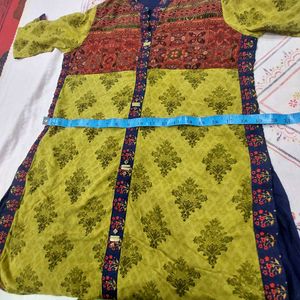 Designer Kurta with Contrasting Skirt