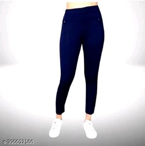 Navy Blue Studded Leggings