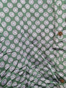 Vintage Patterned Button-Down Shirt