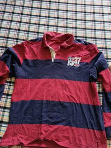Vintage "1937" Striped Rugby Shirt