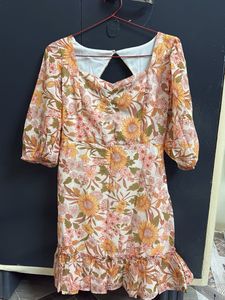 Floral Print Mini Dress