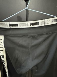 Puma sports Black &amp; White Leggings