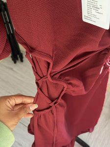 Burgundy Mini Dress