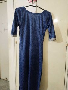Blue Printed kurta