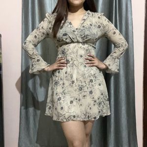 Floral Print Mini Dress