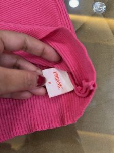 Pink Ribbed Tank Top