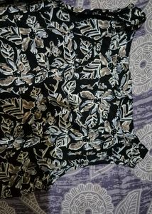 Beautiful Leaf Print Kurta with plazzo