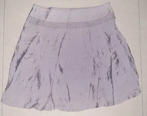 💜  Chic PROMOD Lavender Luxe A-Line Skirt