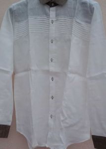 Men's White Casual Shirt