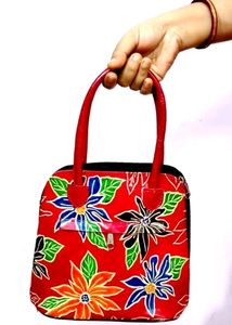 🔴 New Floral Pure Leather Handbag