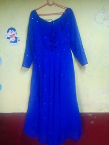 Royal Blue Embellished Gown