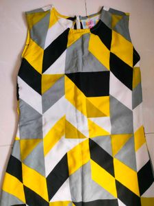 Trending Multicolor Printed Short Dress For Women