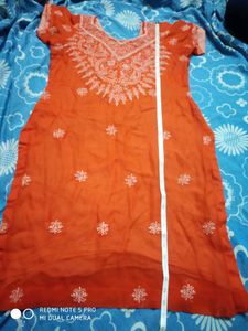 PLUS SIZE Heavy Chikankari work kurta dupatta