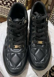 ALDO Black Quilted Sneakers