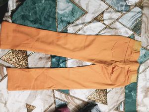 Orange Casual Pants